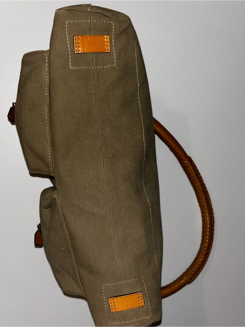 Gucci Khaki Canvas Utilitarian Shoulder Bag - Picture 5 of 12